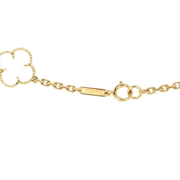 Van Cleef & Arpels Vintage Alhambra 20 Motifs Necklace 18K Yellow Gold and Rock - Picture 3 of 4